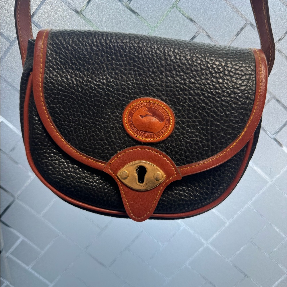 Dooney & Bourke Black and Brown Crossbody Bag